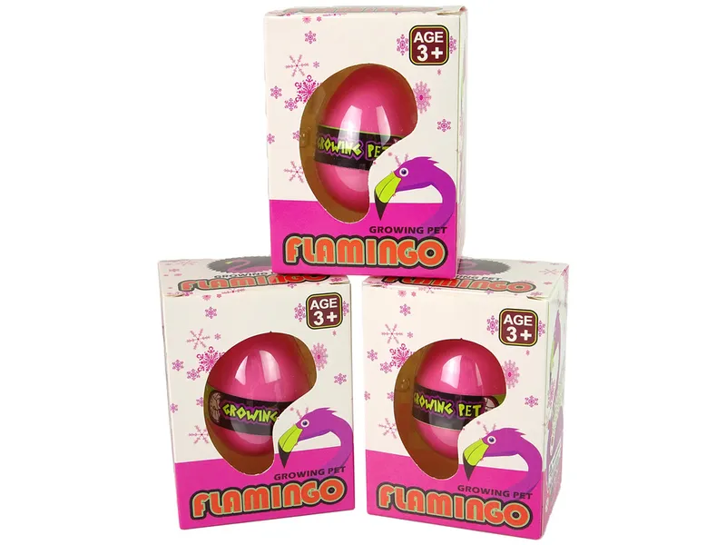 Rosnące Jajo Flaming 6cm - Różowe