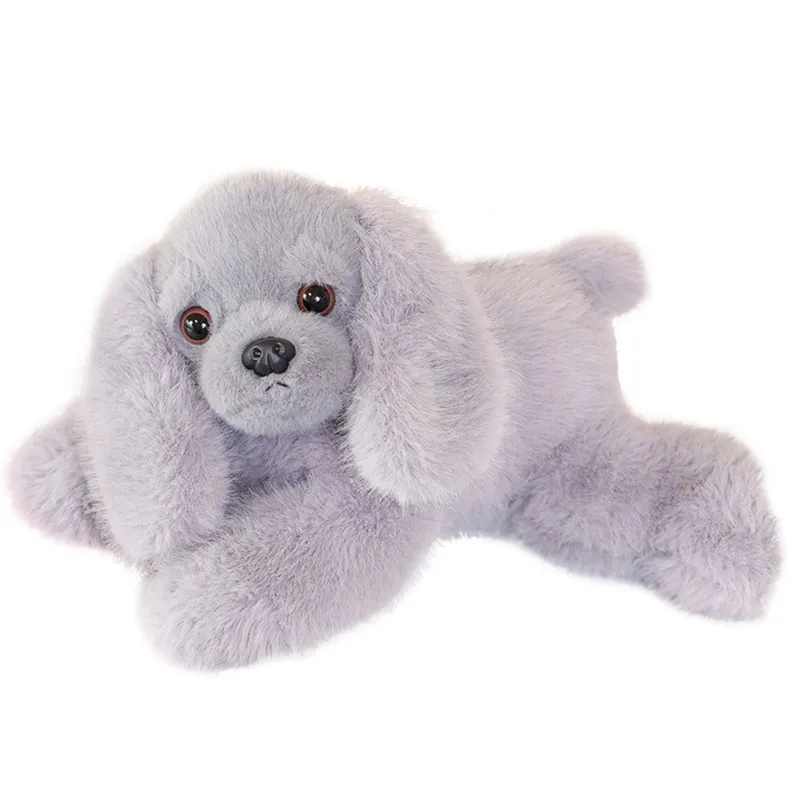 Pluszowy Piesek Cocker Spaniel Z Obciążonymi Łapami 30cm - Szary