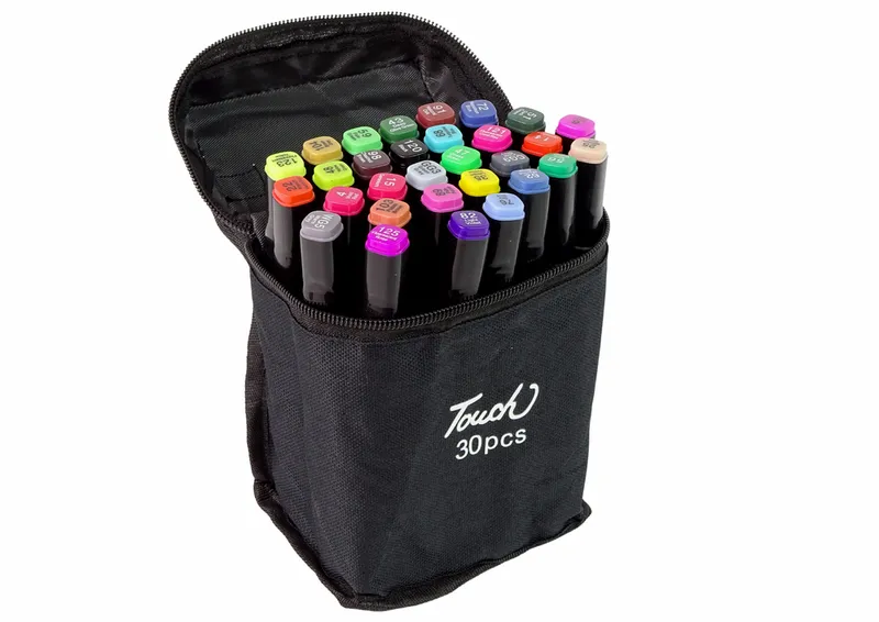 Zestaw Pisaków Markerów Touch 30 szt Torba Markery Alkoholowe