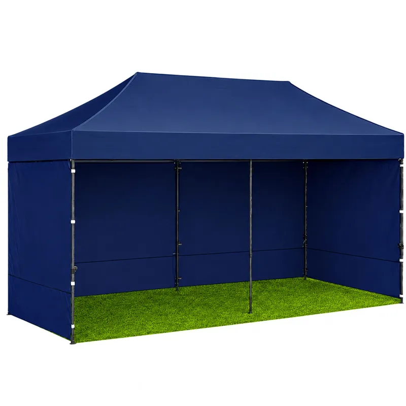 Namiot Ekspresowy Ogrodowy Cateringowy Pawilon Handlowy 3x6 m - Granatowy