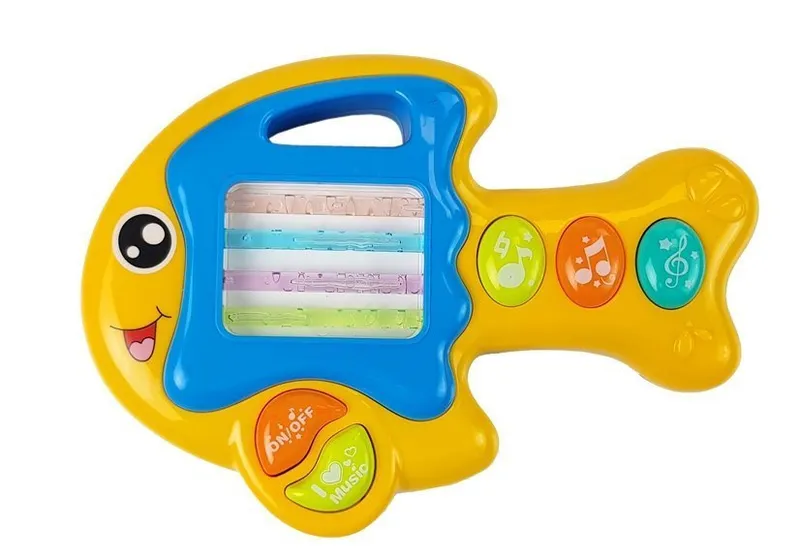 Pianinko I Gitara Na Baterie Papuga Rybka