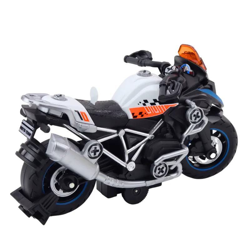 Motor Wyścigowy Do Skręcania Rozkręcania DIY Światła Dźwięki - Czarny
