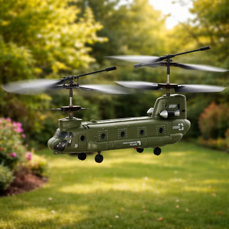 Helikopter Śmigłowiec Zdalnie Sterowany RC Syma S026H-1 Khaki - Zielony