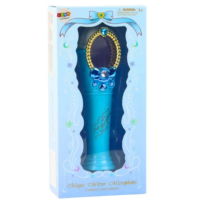 Magiczne Lustro Z Mikrofonem USB MP3 Światła Dźwięki - Niebieski