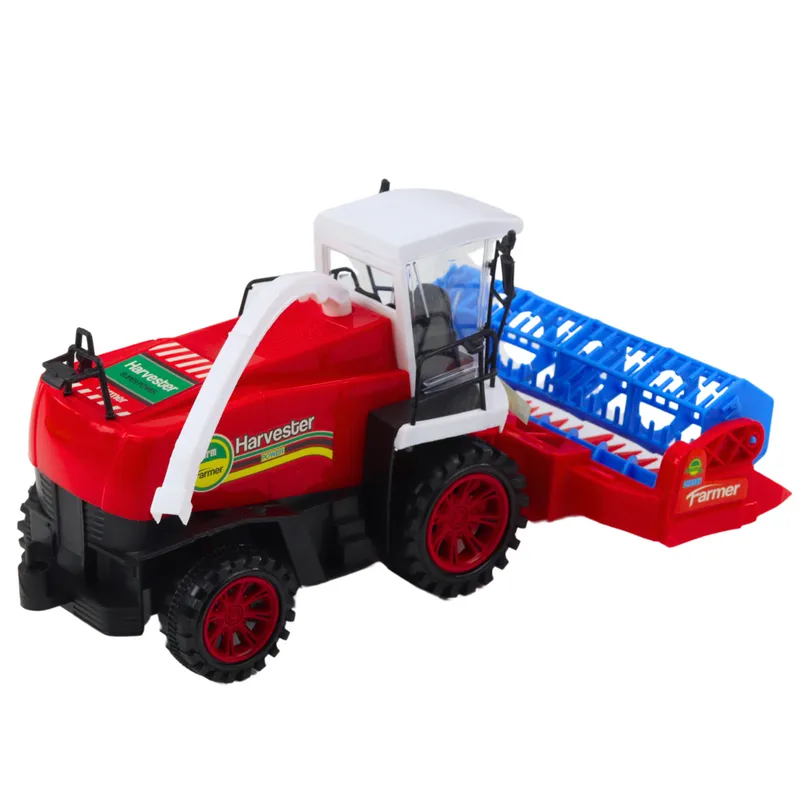 Kombajn Zbożowy Farmerski Rolniczy Heder Napęd - Czerwony