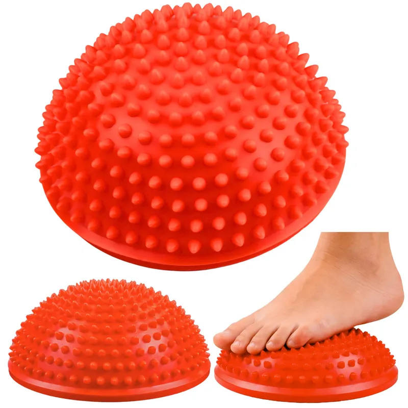 Półkula Sensoryczna Do Masażu Ćwiczeń Równowagi 16 cm - Pomarańczowa