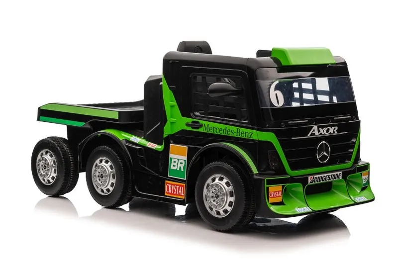 Auto Na Akumulator Ciężarówka MERCEDES + Naczepa XMX622B LCD - Zielony