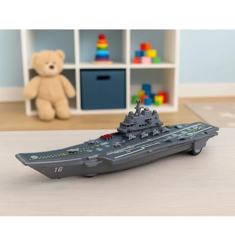 Lotniskowiec Militarny Wojskowy Napęd Światła Dźwięki 24 cm