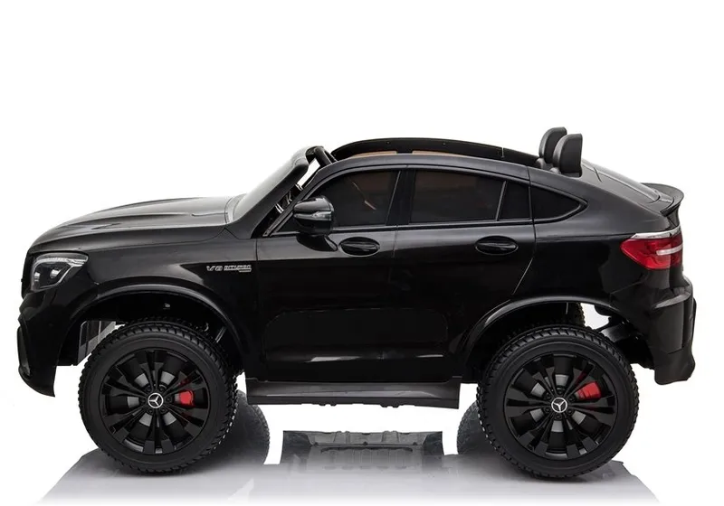 Auto Na Akumulator MERCEDES GLC 63S Dwuosobowy Światła LED MP3 - Czarny