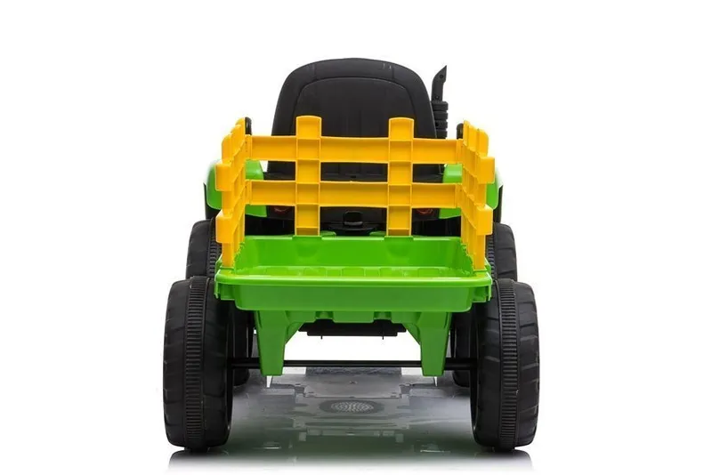 Traktor Na Akumulator Z Przyczepą XMX611 Pilot Światła LED - Zielony
