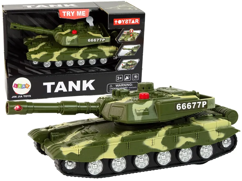 Czołg Militarny Napęd Frykcyjny Dźwięk Światła