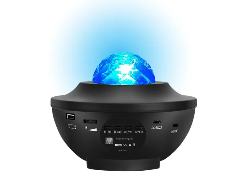 Projektor Gwiazd Lampka Nocna LED Głośnik Bluetooth Pilot
