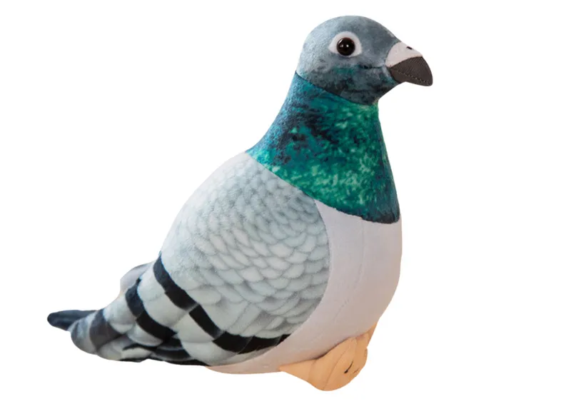Maskotka Pluszowy Gołąb Grzywacz 20cm - Szary