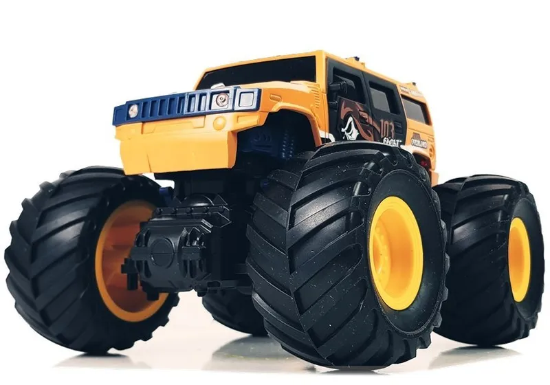 Auto Terenowe Duże Koła Bigfoot Zdalnie Sterowany 2.4G 1:18 - Żółty
