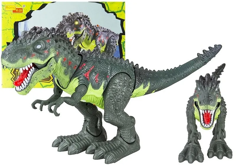 Dinozaur Na Baterie Tyranozaur Rex Chodzący - Zielony