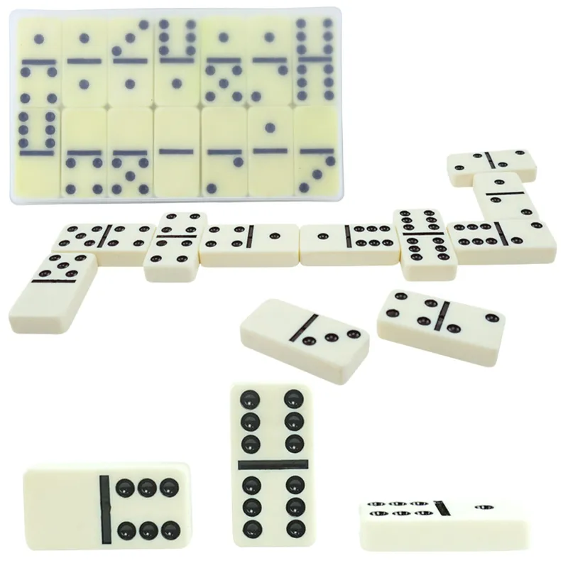 Klasyczna Gra Domino Tradycyjne Szóstkowe Etui 28 Kamieni