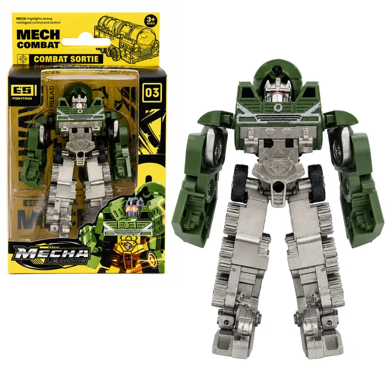 Robot Pojazd Wojskowy Militarny 2w1 Figurka Czołg Myśliwiec Poduszkowiec