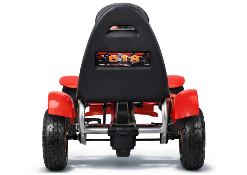 Sportowy Gokart Na Pedały F618 Pomowane Koła Obciążenie 50kg - Czerwony