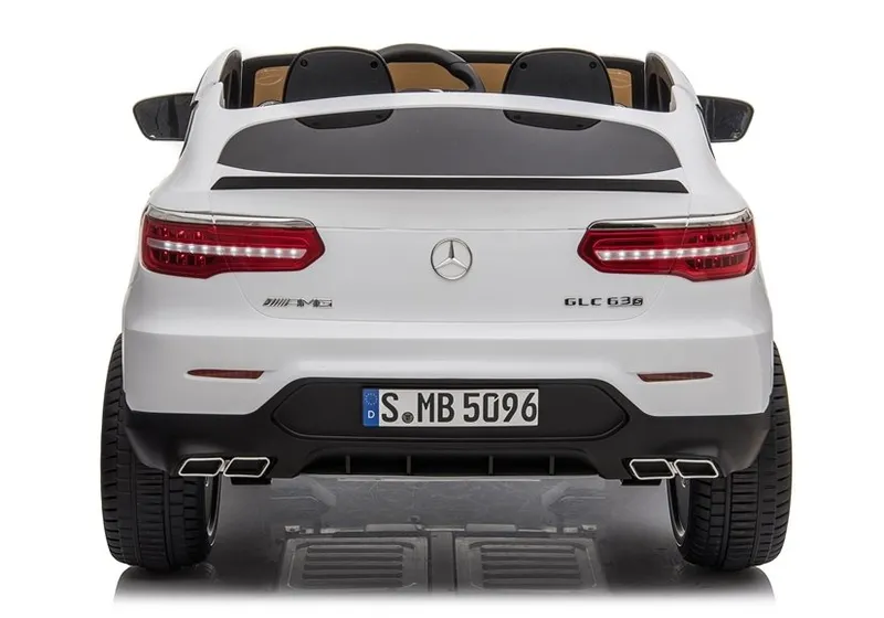 Auto Na Akumulator MERCEDES GLC 63S Dwuosobowy Światła LED MP3 - Biały