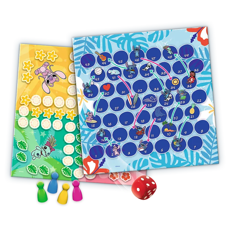 Gra Klasyczna Lilo & Stitch 2w1 Chińczyk Węże I Drabiny TREFL 02656