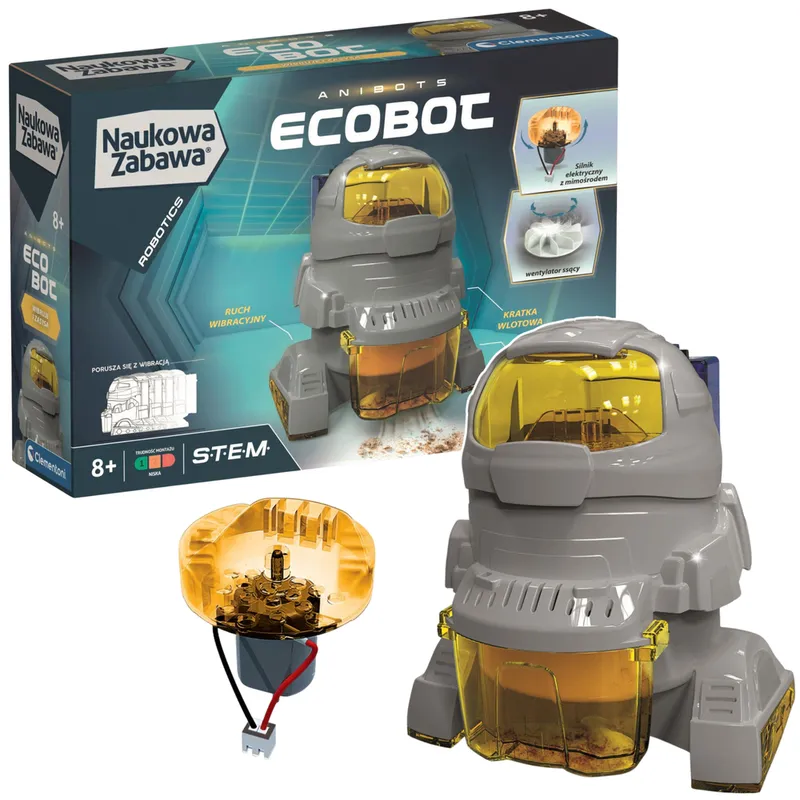 Naukowa Zabawa Zestaw Robot EcoBot Język Polski CLEMENTONI 50061