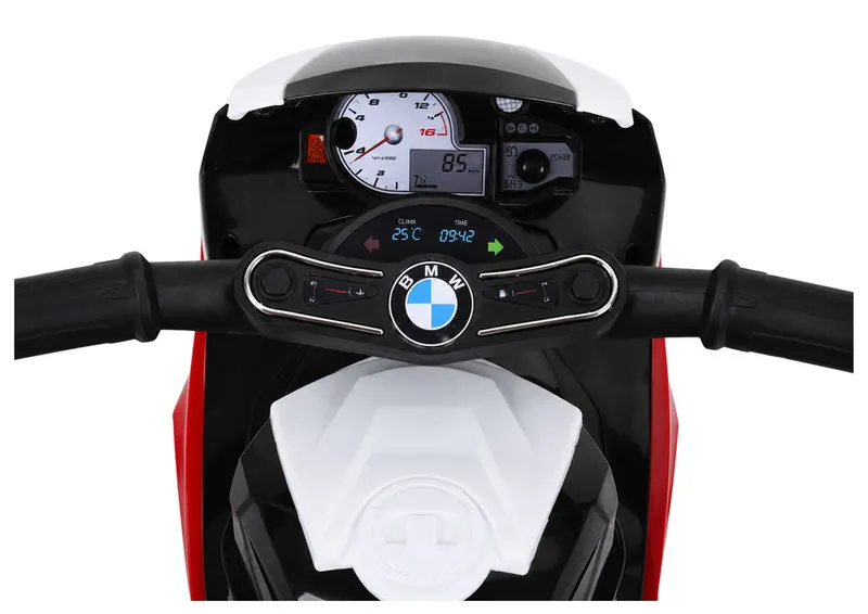 Motor Na Akumulator BMW S1000RR Trójkołowy Dla Dzieci Światła LED - Czerwony