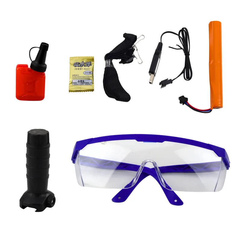 Karabin Szturmowy Na Kulki Wodne Hydrożelowe Celownik Okulary 86cm - Czarny