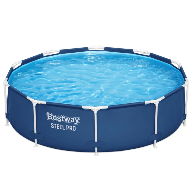 Basen Ogrodowy Stelażowy 305 x 76 cm Klasyczny BESTWAY 56677 - Niebieski