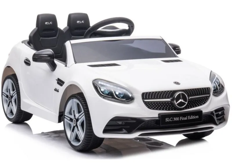Auto Na Akumulator MERCEDES SLC 300 Światła LED MP3 Pilot - Biały