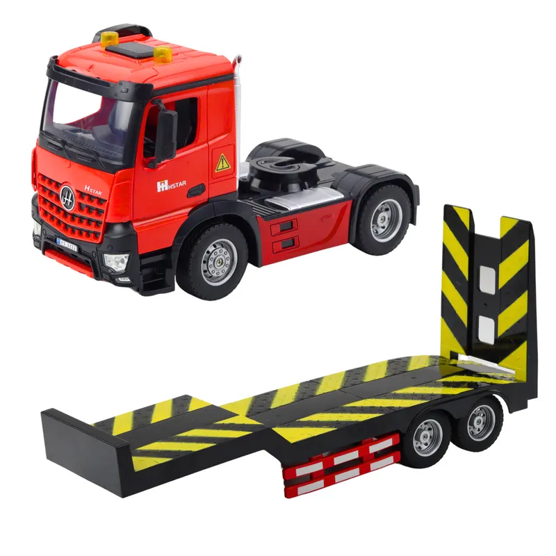 Zestaw Laweta Zdalnie Sterowana RC Auto Sportowe Osobowe 1:16 - Czerwone
