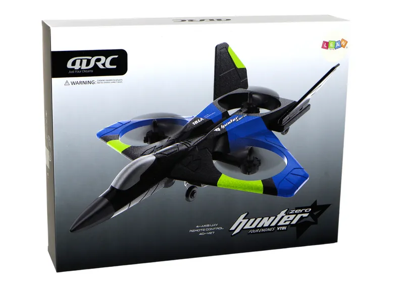 Quadcopter RC Myśliwiec Samolot Zdalnie Sterowany - Czerwony