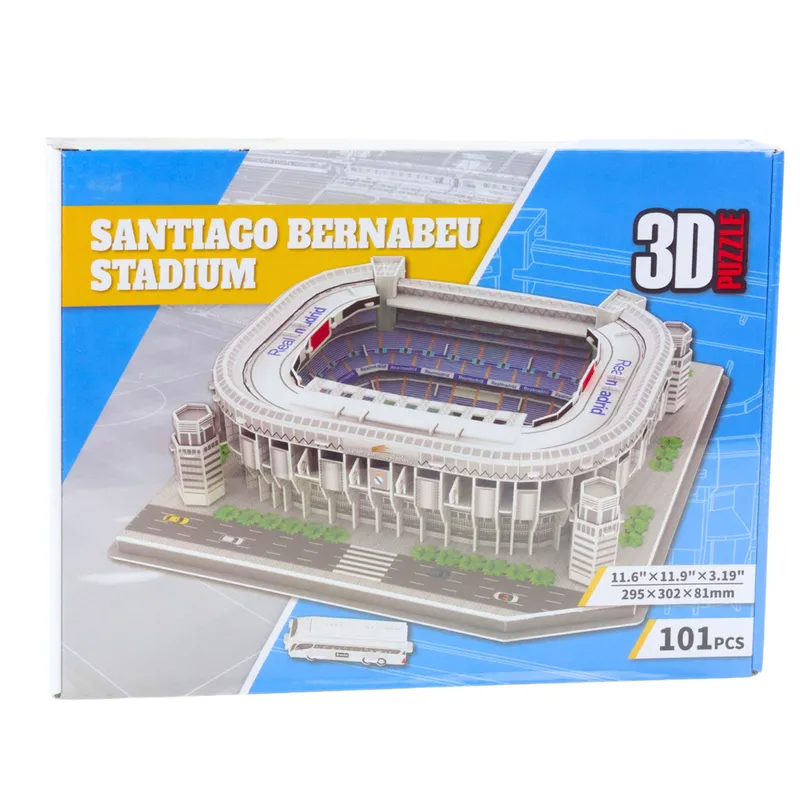 Puzzle 3D Stadion Piłkarski Santaigo Bernabeu Real Madryt 101el