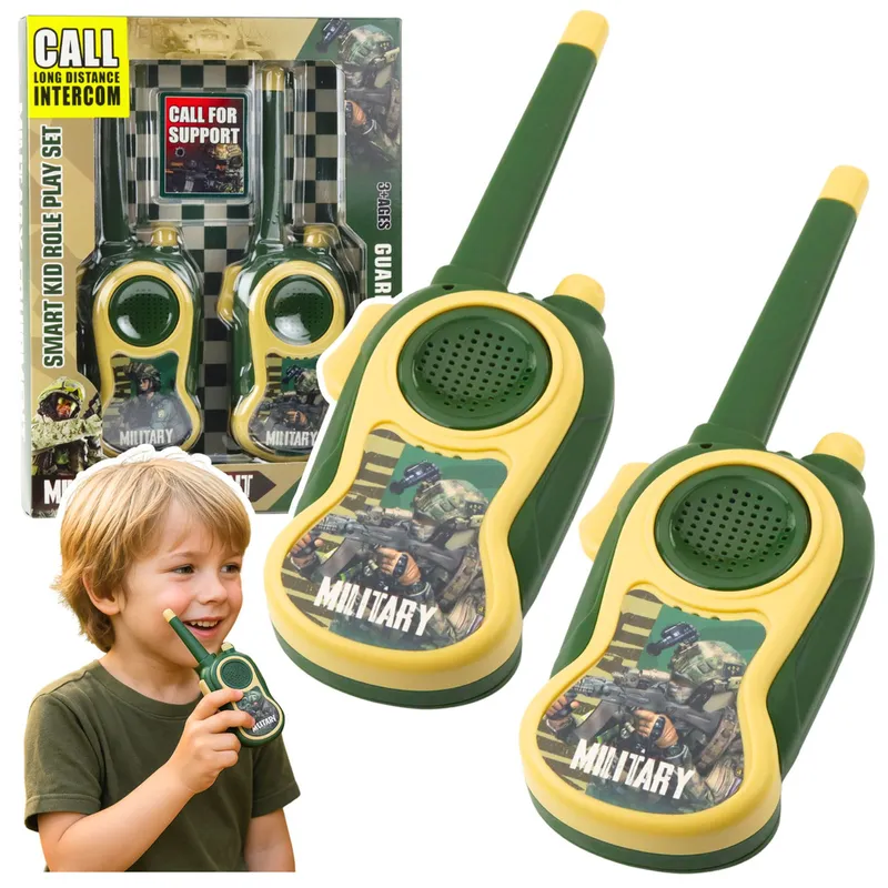 Walkie Talkie Krótkofalówki Militarne Wojskowe Dla Dzieci 300m
