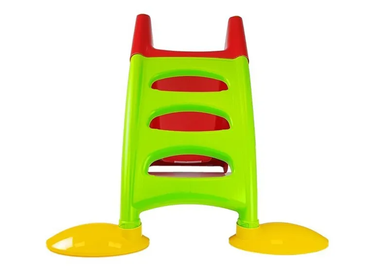 Zjeżdżalnia Ogrodowa Dla Dzieci 3-STOPNIOWA Drabinka 130 cm 424 - Czerwona