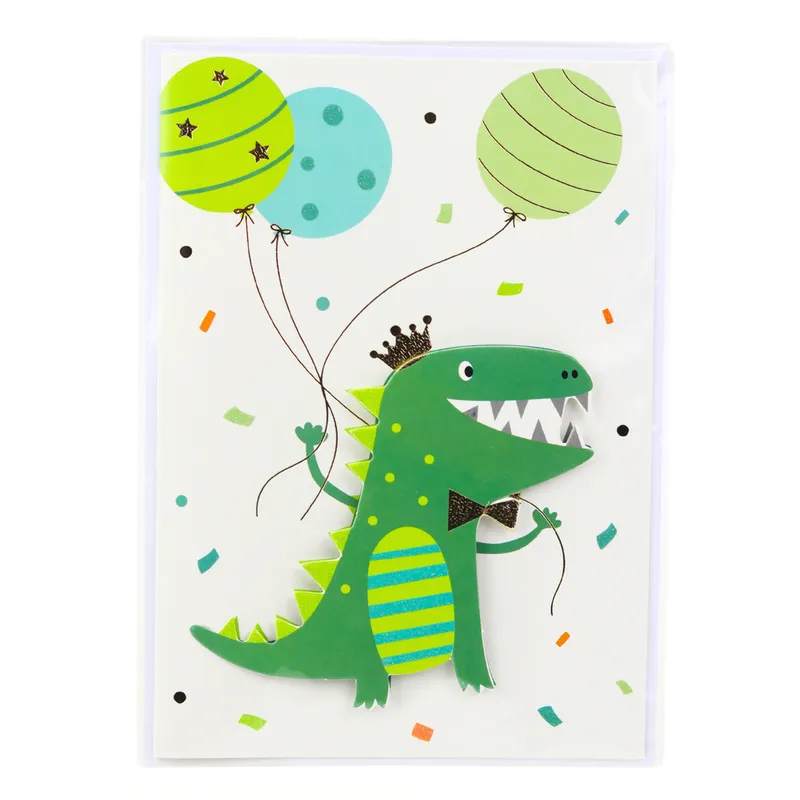 Kartka Okolicznościowa 3D Jednorożec Słoń Żaba Dinozaur + Koperta