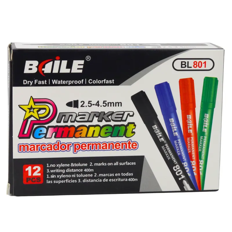 Marker Permanentny Wodoodporny 2,5-4,5 mm - Czerwony