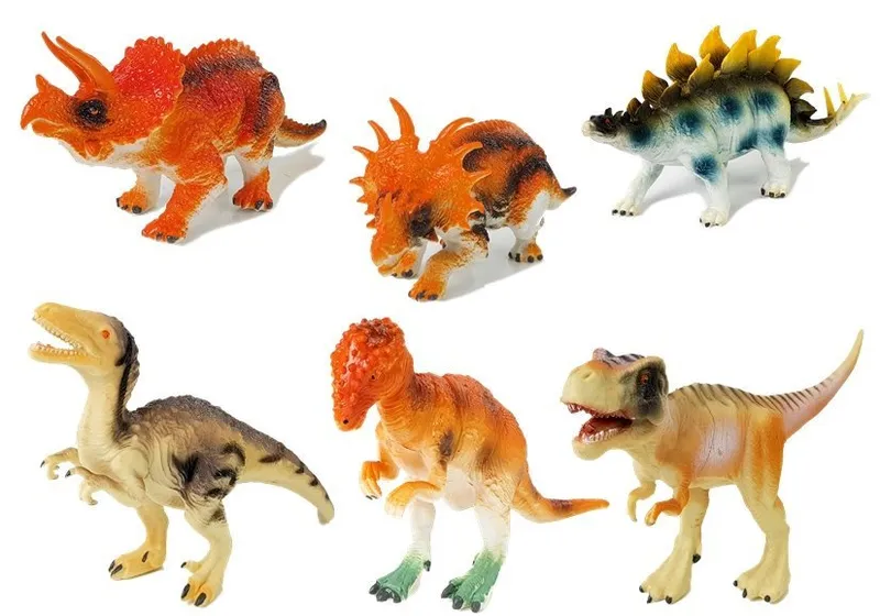 Zestaw Figurki Dinozaurów 10 cm 6 Sztuk