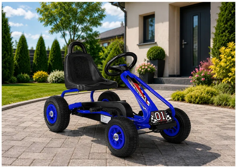 Gokart Na Pedały G201 - Niebieski