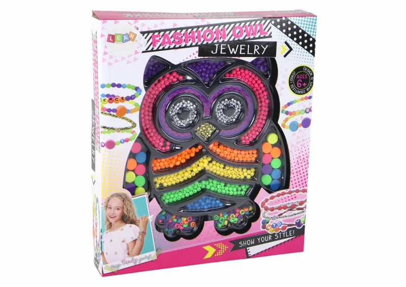 Zestaw Do Robienia Biżuterii DIY Koraliki 3000 el. Sówka