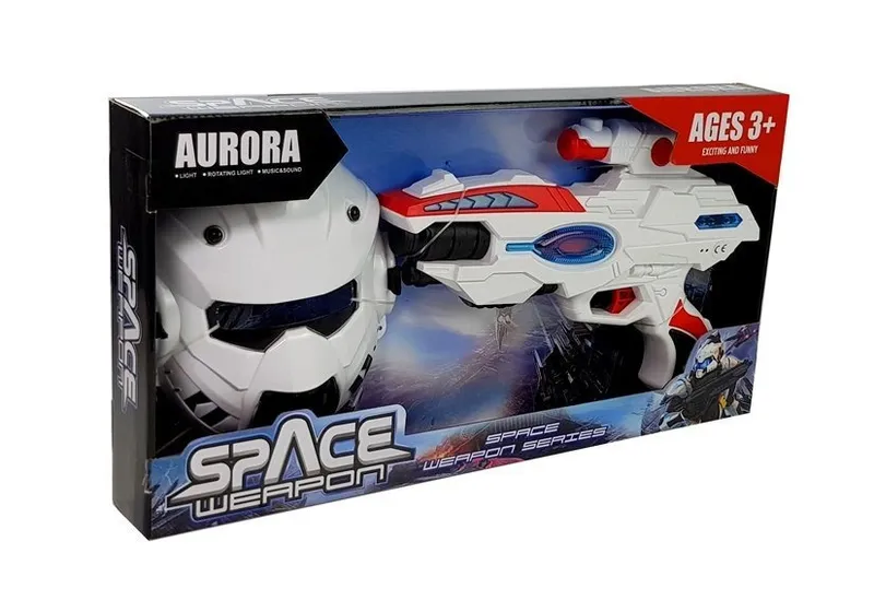 Kosmiczny Pistolet Laserowy Z Maską Space