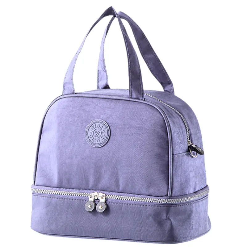 Torba Termiczna Izolacyjna Śniadaniowa Pas Z Regulacją 27cm - Fioletowa