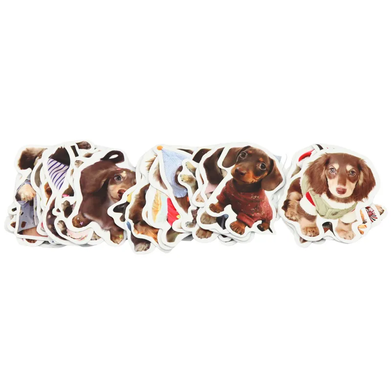 Zestaw Naklejki Z Pieskami Spaniel Papierowe Do Ozdabiania 50 szt