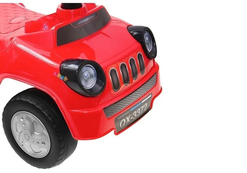 Jeździk Auto Dla Maluszka Sport Kierownica Z Piszczkiem Lekki - Czerwony