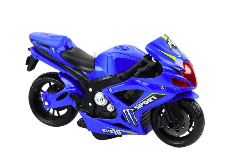 Motocykl Sportowy Napęd Frykcyjny Światło I Dźwięk 2 Kolory