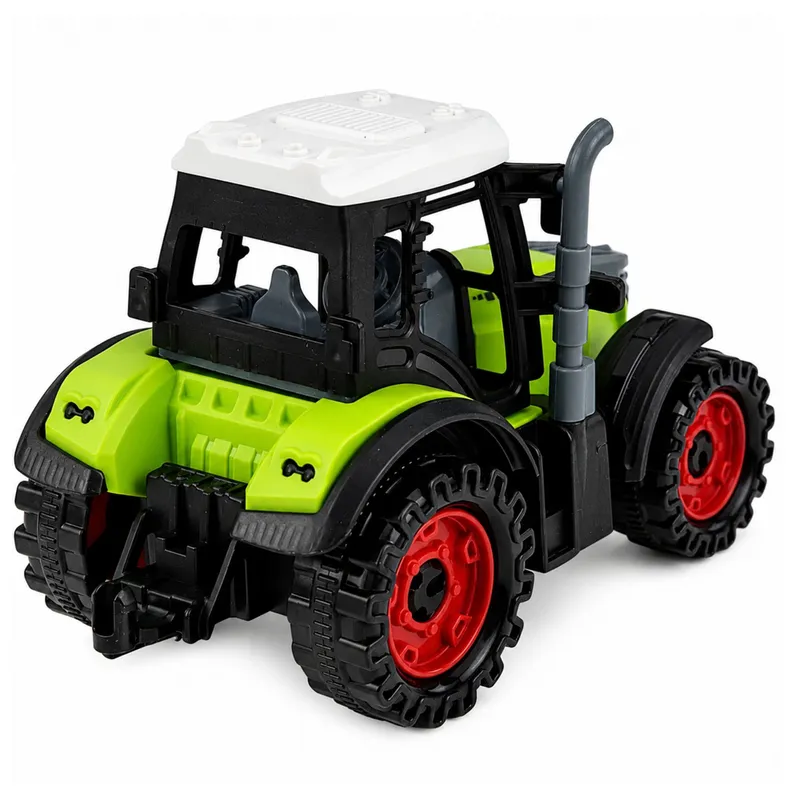 Traktor Farmerski Rolniczy Z Napędem Frykcyjnym 15 cm - Zielony