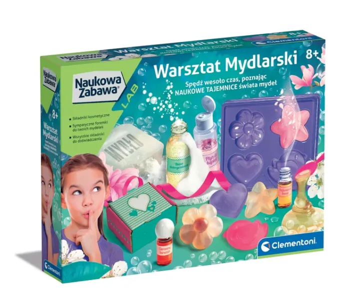 Naukowa Zabawa Zestaw Warsztat Mydlarski Język Polski CLEMENTONI 50888