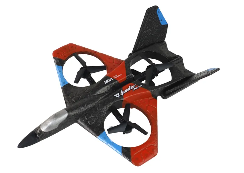 Quadcopter RC Myśliwiec Samolot Zdalnie Sterowany - Czerwony