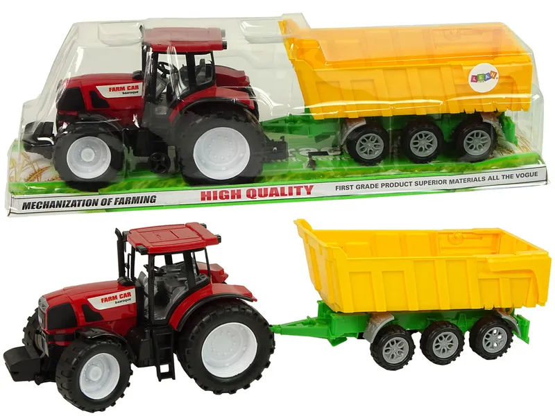 Traktor Wywrotka Ciągnik 50 cm - Żółta