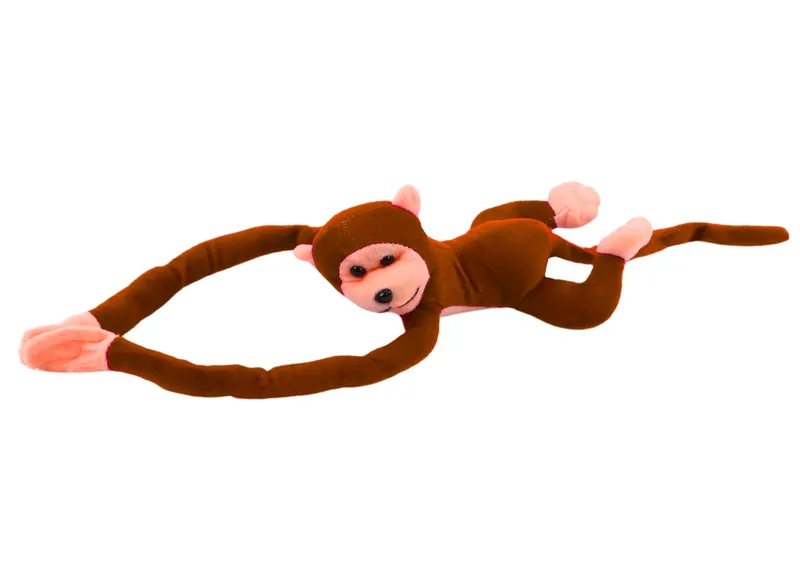 Maskotka Pluszowa Małpka Z Dźwiękiem Ciemno 60 cm - Brązowa