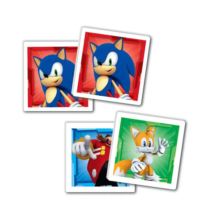 Zestaw Edukacyjny Puzzle Memo Klocki SONIC CLEMENTONI 18318